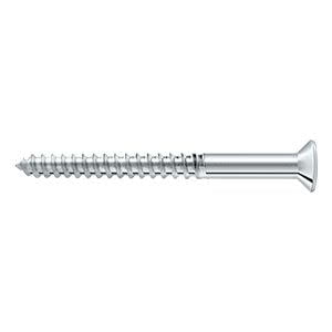 Deltana SCWB1225U26 Wood Screw, SB, #12 x 2-1/2" in Polished Chrome