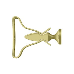 Deltana SDH193U3 2" Solid Brass Window Shutter Door Holder - Brass