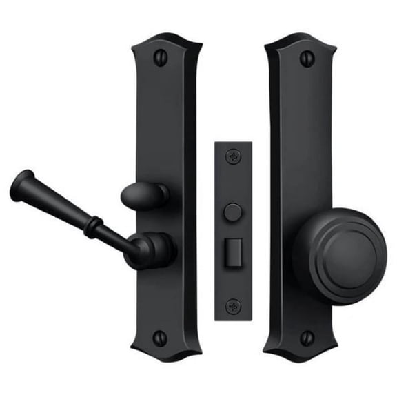 Deltana Sdl688 Classic Storm / Screen Door Latch Mortise Lock Door Handles - Black