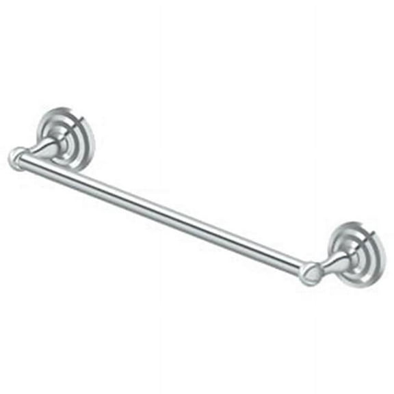Deltana R2002-U26 Solid Brass R Series Towel Bar , Polished Chrome - 18 in.