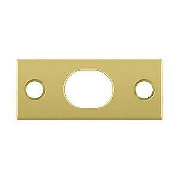Deltana Sp12efb 2-1/4" X 1" Strike Plate For 12" Extension Flush Bolt - Brass