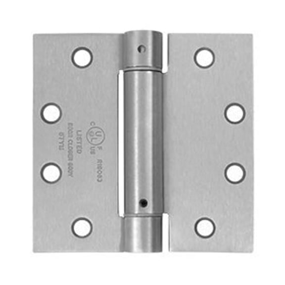 Deltana Spring Hinge - 4.5 x 4.5 in. - Brushed Stainless