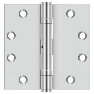 Deltana Ss45nbu 4.5" X 4.5" Stainless Steel Square Corner Ball Bearing Mortise Hinge -