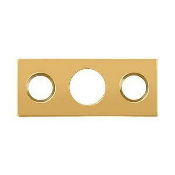 Deltana Strike Plate For 7 in. Flush Bolt, Solid Brass