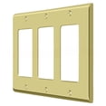 thumbnail image 1 of Triple Rocker Transitional Switch Plate - Polished Brass, 1 of 2