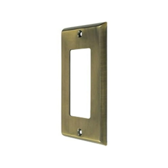 Deltana Swp4754 Solid Brass 1 Gang Single Gfi Rocker Switch Wall Plate - Brass