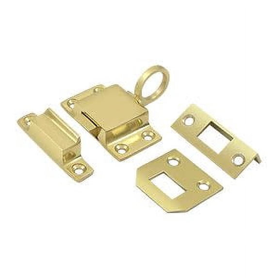 Deltana TC80U3 Transom Catch; Bright Brass Finish