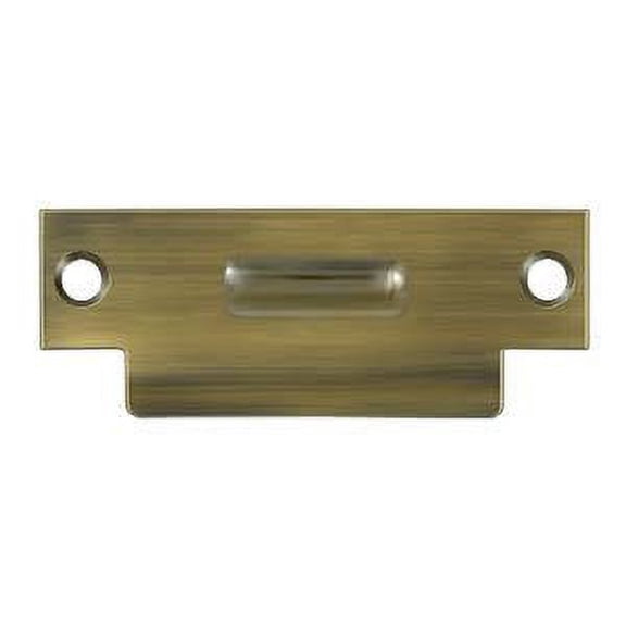 Deltana TSRCA4875U5 4-7/8" Height X 1-7/8" Width Heavy Duty Roller Catch T-Strike Plate Antique Brass