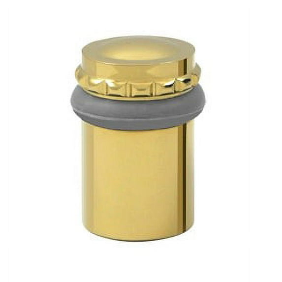 Deltana Ufbp5000 2-1/8" Height Solid Brass Round Universal Floor Bumper / Door Stop -