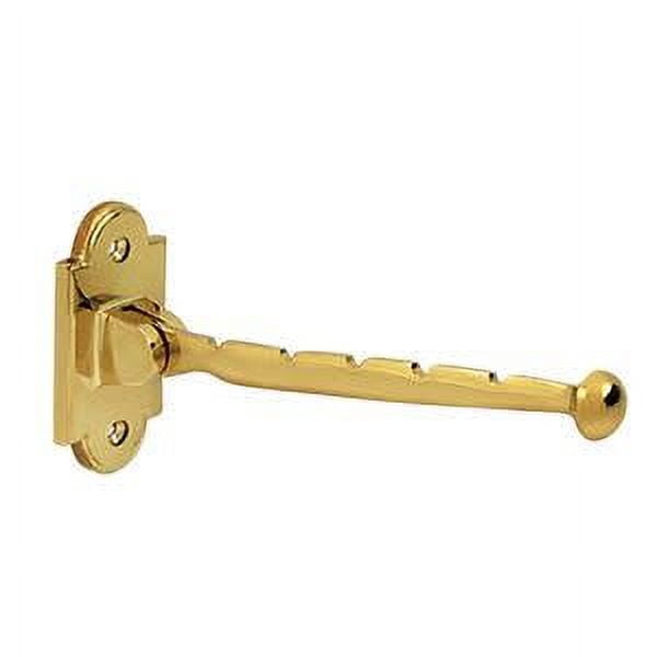 7-Inch Polished Brass Traditional Valet Hook