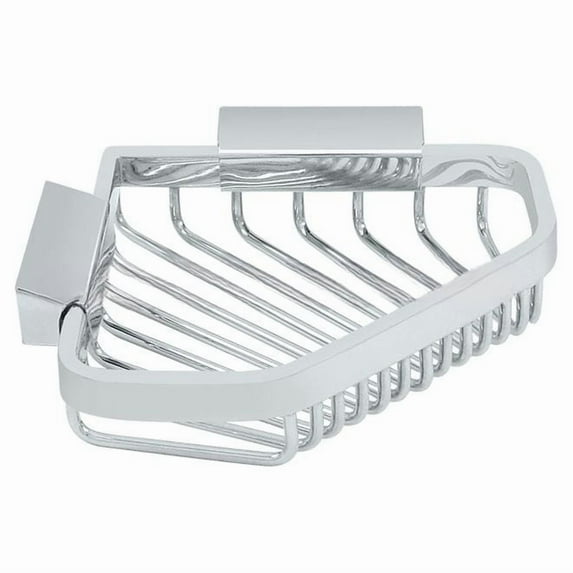 Deltana WBP542U26 6-3/4" Length X 5-1/4" Width Pentagon Wire Corner Shower Basket Polished Chrome