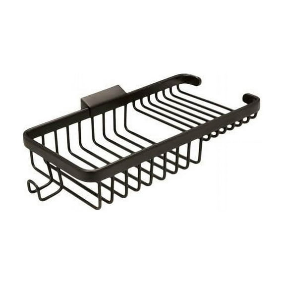 Deltana WBR1051HCR003 10-Inch Rectangular Wire Basket with Hook