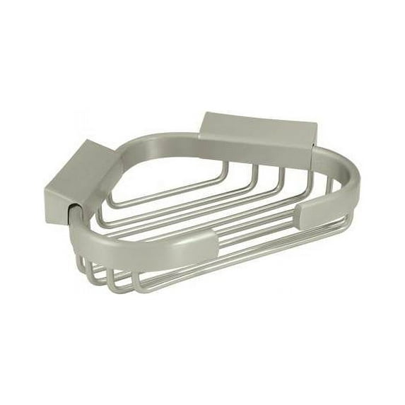 Deltana Wbc6050 6" Solid Brass Wire Corner Bath Shower Basket - Brass