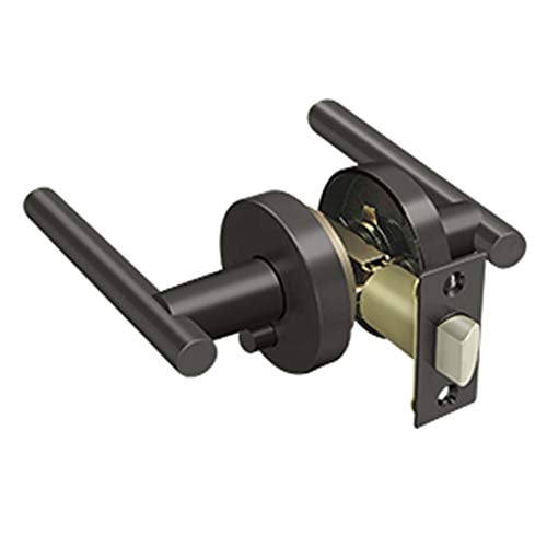 ZINC MANDEVILLE LEVER W/ROUND ESCUTCHEON PRIVACY RH US10B