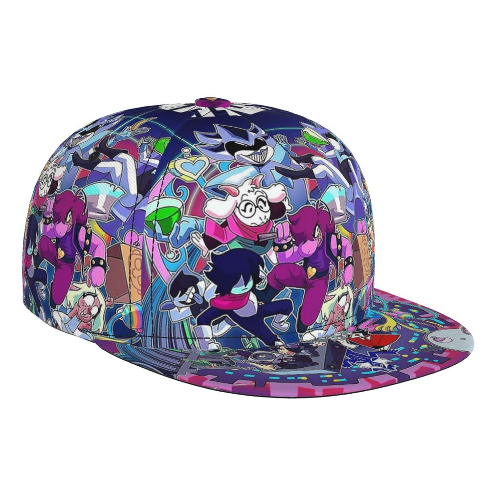 Delta Rune Hat Deltarune Adjustable Brim Bill Baseball Cap Adjustable Snapback Hat Hip ...