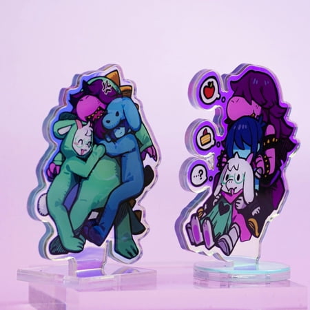 Deltarune Kris , Susie Ralsei Acrylic Standee Set - Vibrant Desktop Decor for Gamers & Fandom Collectors (1 standee_15cm)