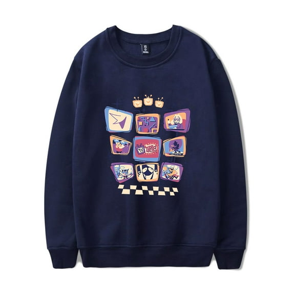 Deltarune TV Time Crewneck Sweatshirt Merch Casual Sweatshirt Unisex Clothing