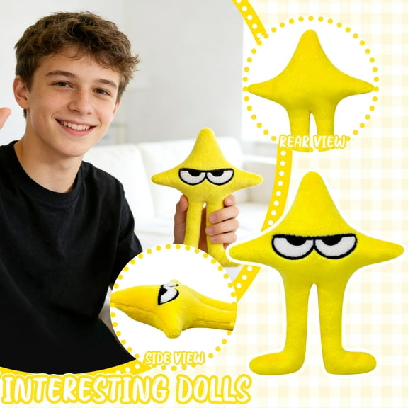 Deltarune The Original Starwalker Character Video Game Plush Toy Gift, Yellow