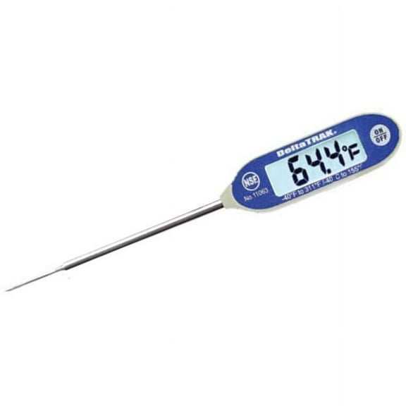 Deltatrak Jumbo Display Auto-Cal Needle Probe Thermometer