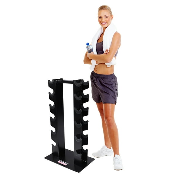 Deltech Fitness 6 Pair Vertical Dumbbell Rack