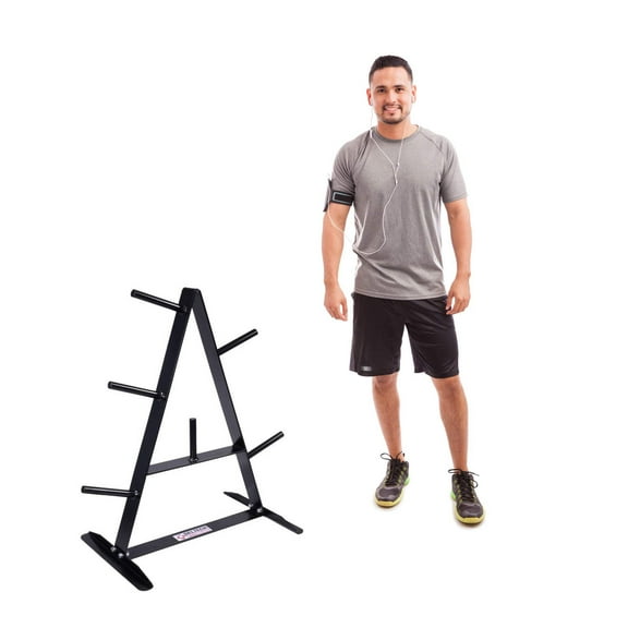 Deltech Fitness A-Frame Standard Weight Rack Model #DF7000, Powder Coated Steel