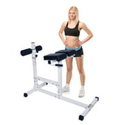 Deltech Fitness Adjustable Hyper Extension Bench with Maximum Weight of 400 lbs DF404