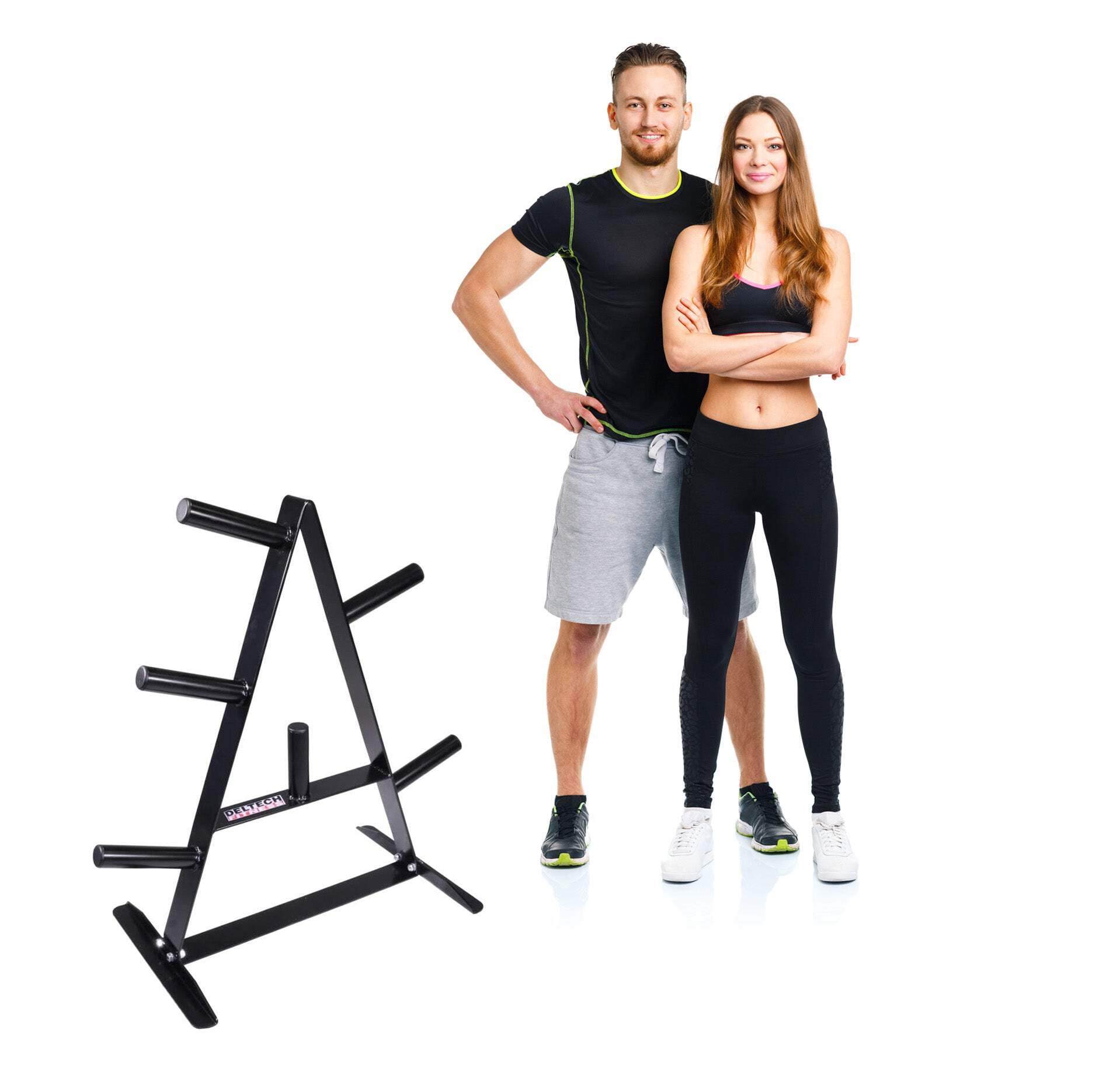 Deltech Fitness Olympic Weight Plate Rack Tree (DF7500)