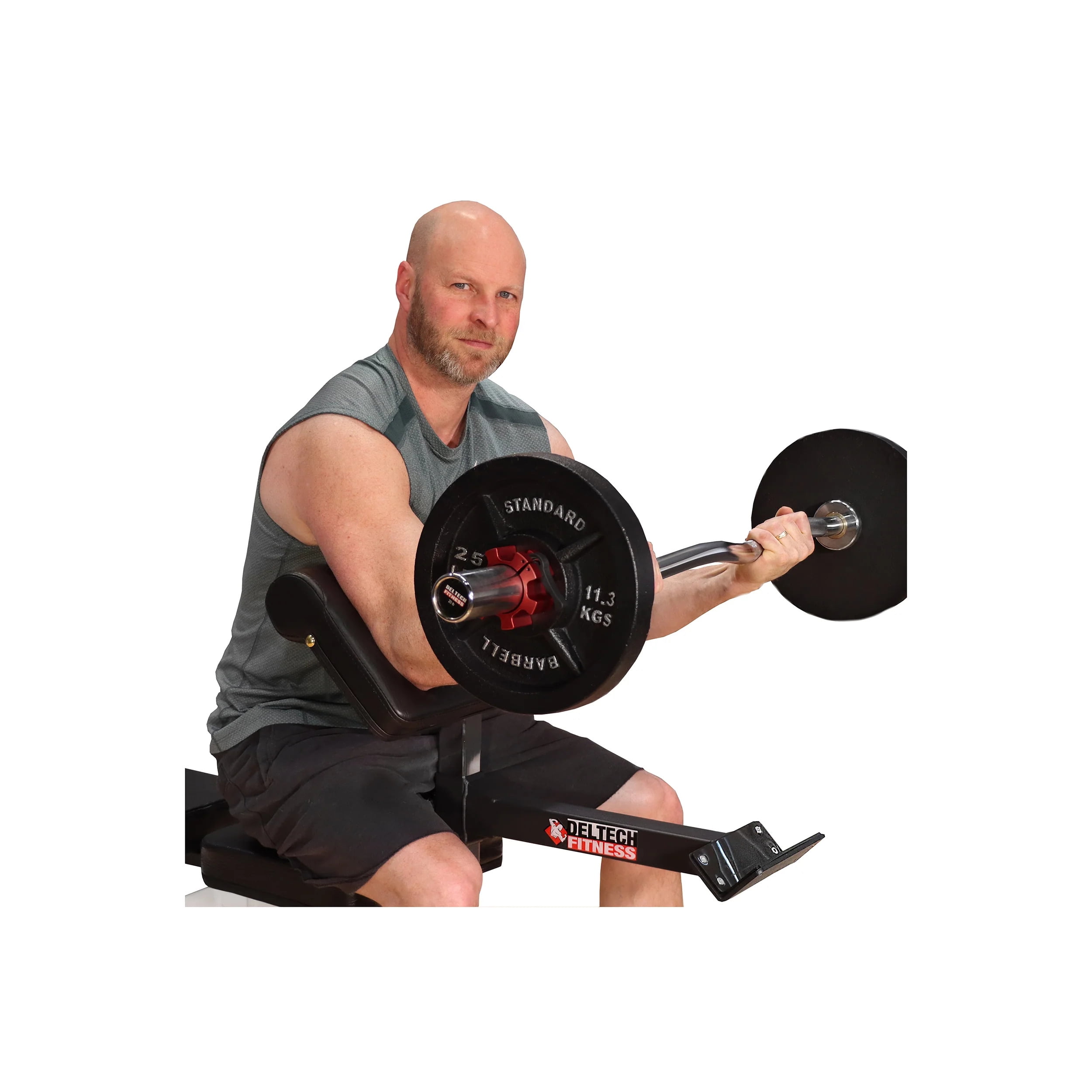 Deltech Fitness Preacher Curl Attachment DF105 Barbados Ubuy