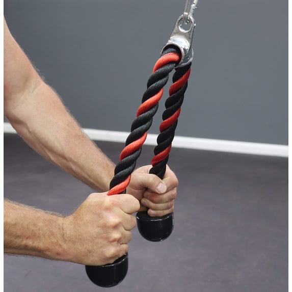 Deltech Fitness Tricep Pushdown Rope Model #MB-ROPE, Braided Synthetic ...