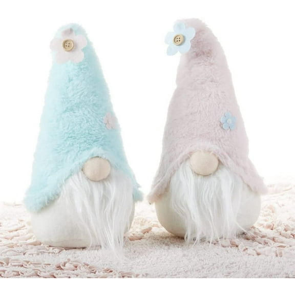 Delton 5.1 X 9.9" Daisy Fuzz Gnome, Set Of 2 Assorted