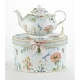 thumbnail image 1 of Delton 9.5" x 5.6" Porcelain Teapot in Gift Box, Dragonfly, 1 of 2