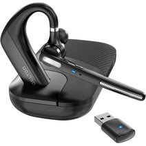 Delton 90x Bluetooth Headset, Ultralight Wireless Ear pod, 100Hrs talk time  for Computer, Laptop & Smartphone