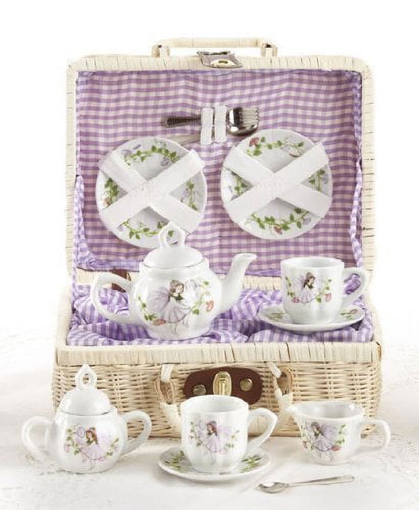Delton Children's Tea Set with Basket Fairy