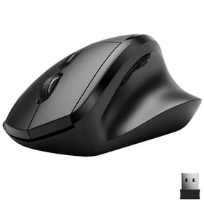 Delton S30 Ergonomic Design 2.4G Wireless Optical Mouse - 3 Adjustable DPI 800/1200/1600 Levels - 6 Buttons with Smooth Scroll - Noiseless & Durable used for Laptop/Desktop/PC/MacBook - Black