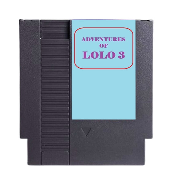 Deltrax Adventures Of Lolo 3 Game Cartridge for 8 Bit 72 Pins NES Video Game Console NTSC USA and Pal Version
