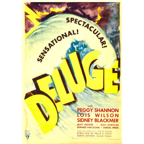 Deluge Midget Window Card 1933. Movie Poster Masterprint (24 x 36)
