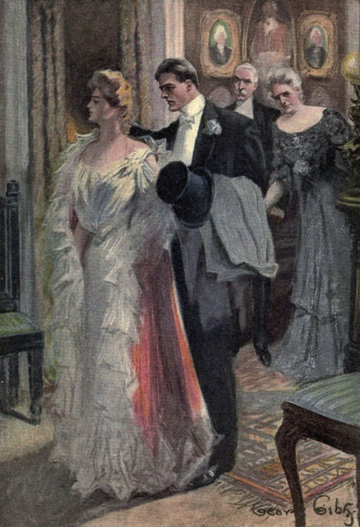 Deluge c1905 I urged her forward Canvas Art - George Gibbs (18 x 24)