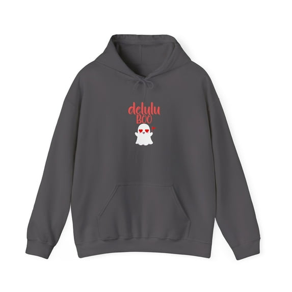 Delulu Boo Unisex Heavy Blend™ Hooded Sweatshirt