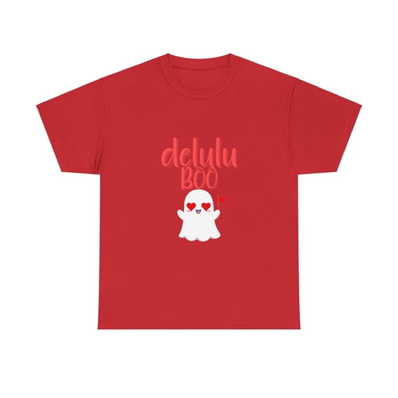 Delulu Boo Unisex Heavy Cotton Tee