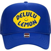 Delulu Lemon Trucker Hat - Premium Snapback for Men and Women - Trendy Funny Cute Cowboy Vintage Summer