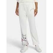 Delusions Consume Me Women's Graphic Fleece Joggers, 30'' Inseam, Sizes XXS-XXL