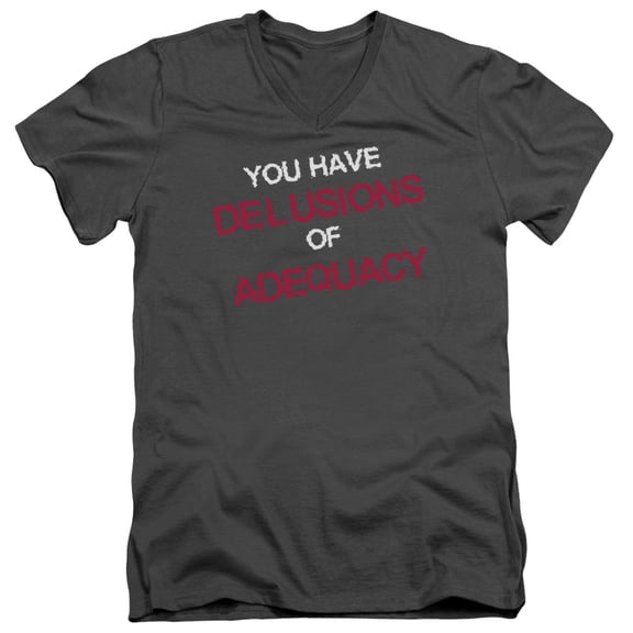 - Delusions Of Adequacy - Slim Fit V Neck Shirt - XX-Large