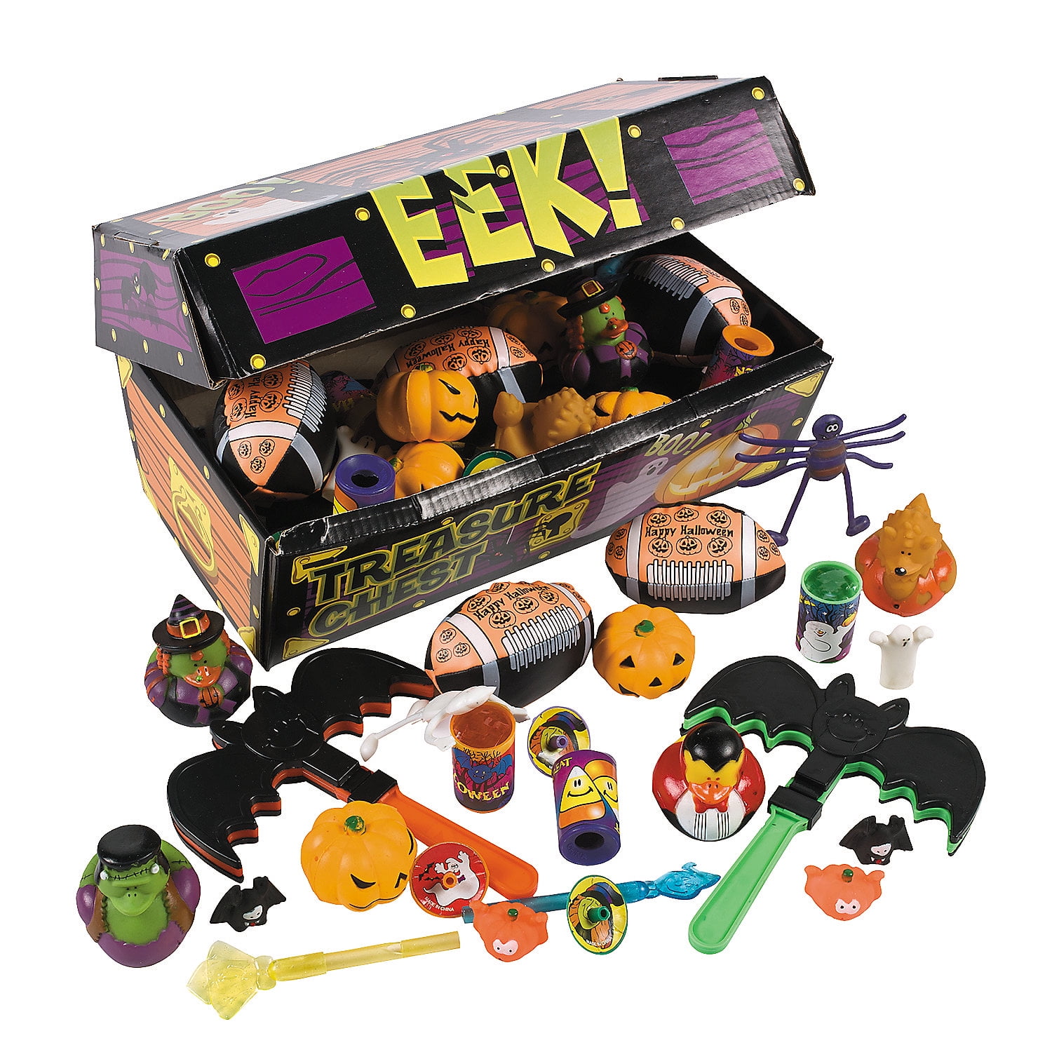 Delux Hall Treasure Chest Toy (50Pc) - Party Favors - 51 Pieces