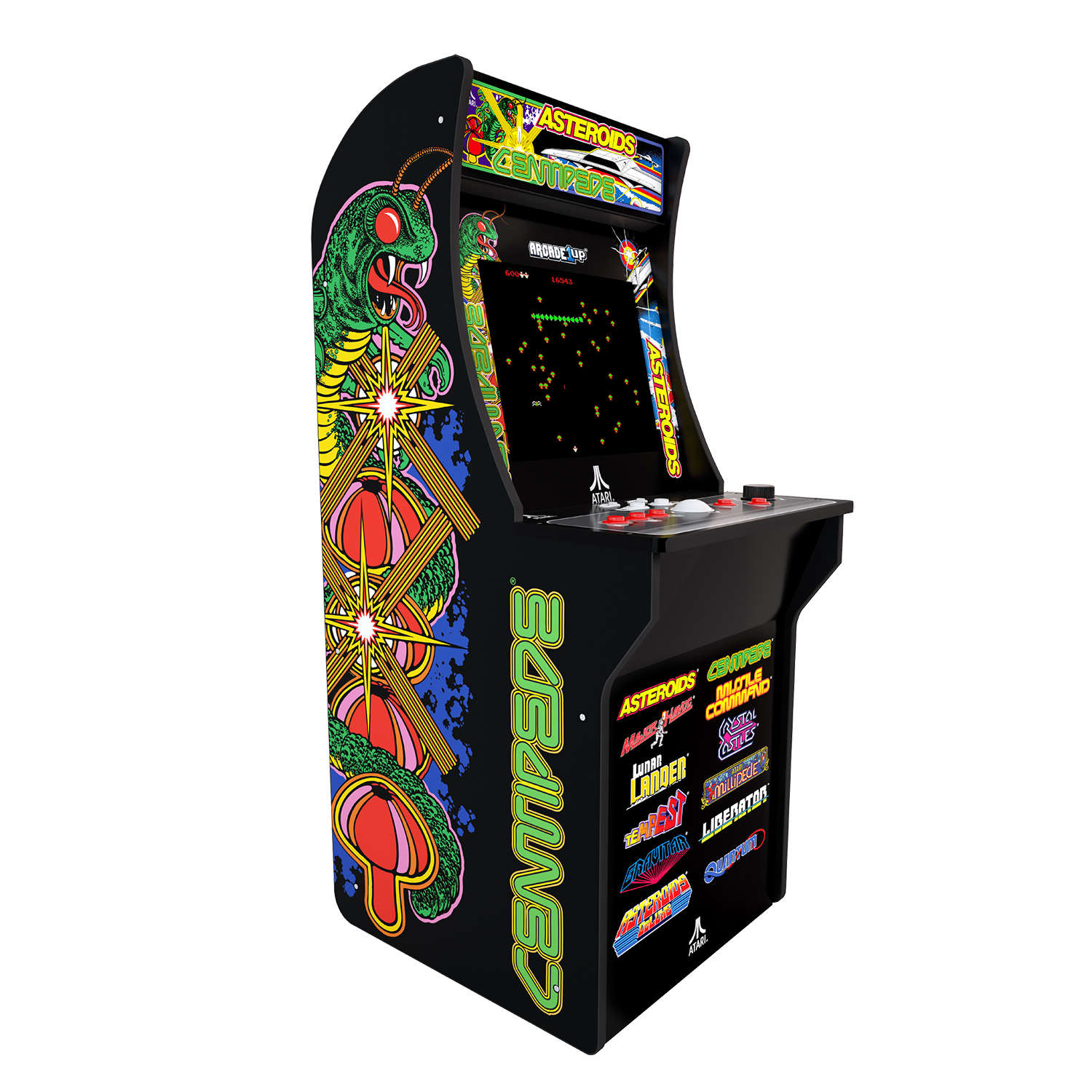 Deluxe 12-in-1 Arcade Machine with Riser, Arcade1UP, Atari Graphics - image 1 of 5