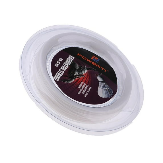 Deluxe 200m/656ft Badminton Tennis Squash Racquet String Reel Training Eqipment Accessories White