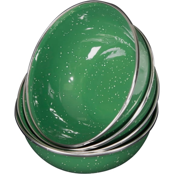 Deluxe 24-Piece Enamel Tableware