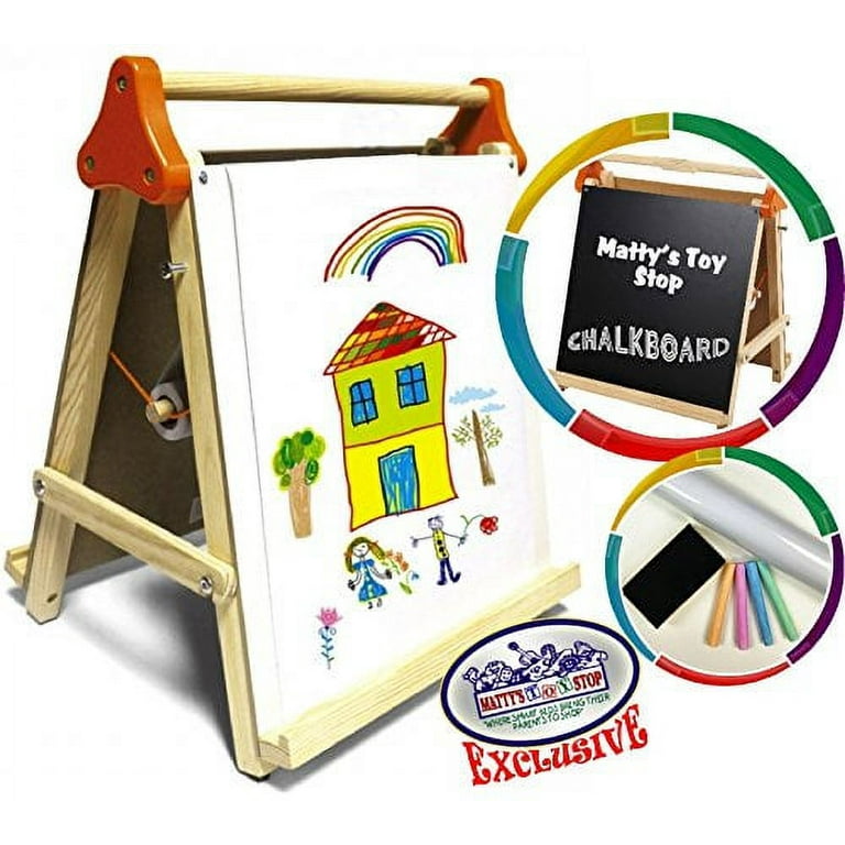 Wood Double-Sided Tabletop Easel 80pc Activity Set for Kids, 1 Count -  Kroger