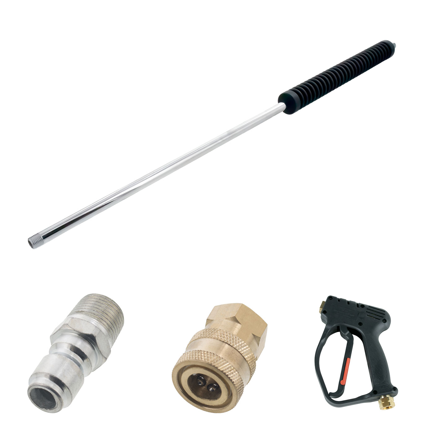 Deluxe 4000 PSI 10.5 GPM 210°F Pressure Washer Gun Kit & 28in. Wand