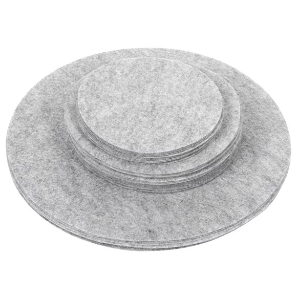 Cskunxia 120pcs Felt Plate Separators - 3 Sizes (5", 7.5", 10.5"), White, Dish Storage Protectors
