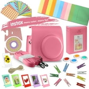 Deluxe Accessory Bundle Flaminto Pink + Case/Bag Accessories Kit for Fujifilm Instax Mini 9/8+ / 8 Fuji Instant Film Camera (Flamingo Pink)
